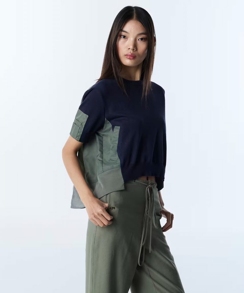 TWIST Teknik Kumaş Mix Asimetrik  Triko  TS1260050029 - Lacivert