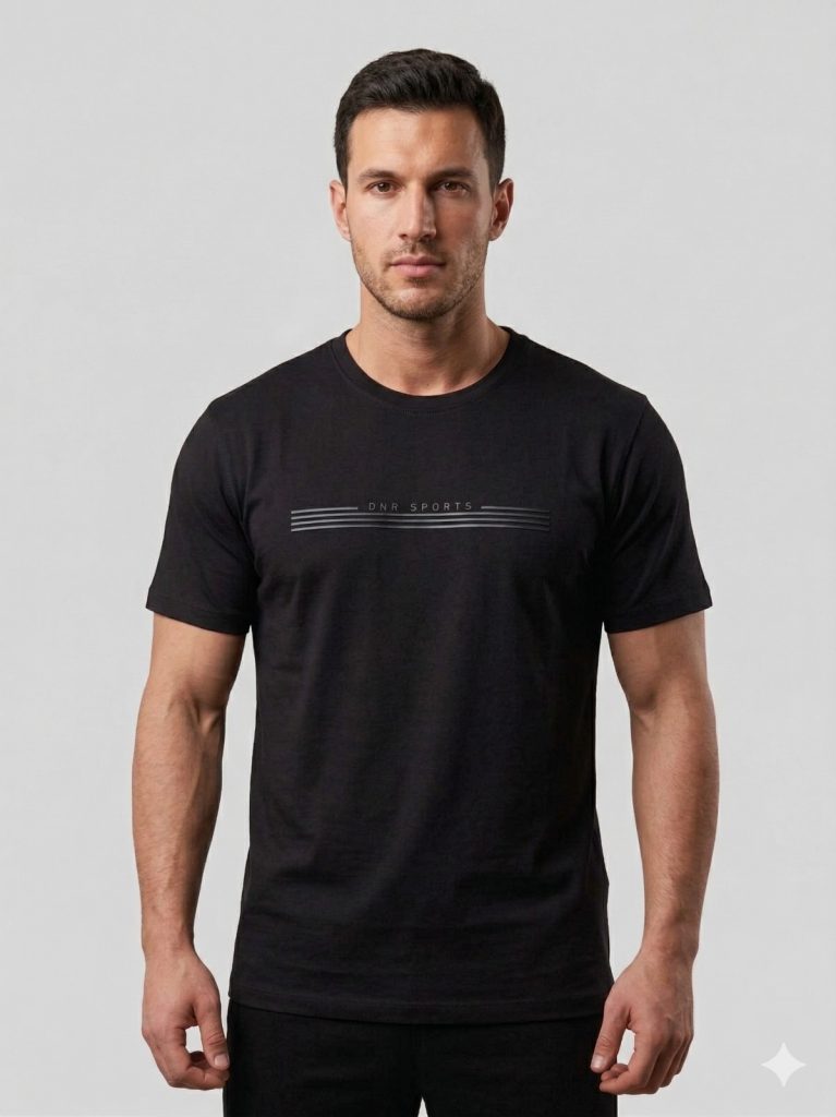 DİOR Göğüs Baskılı T-shirt 2617002 - Siyah