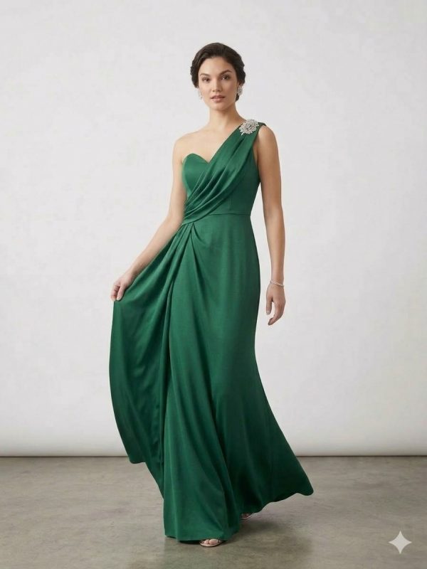 ALFABETA Aksesuar Detaylı Abiye Elbise 6017