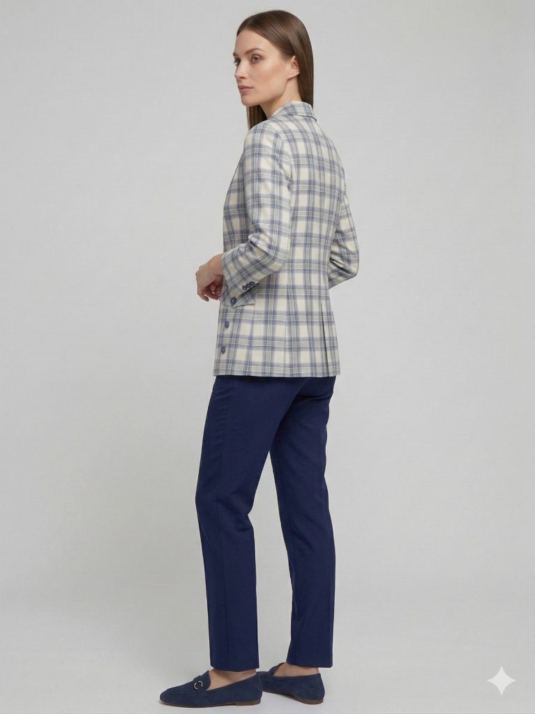 BABİLON SASİN Aksesuar Ve Cep Detaylı Ceket 7741 - MAVİ