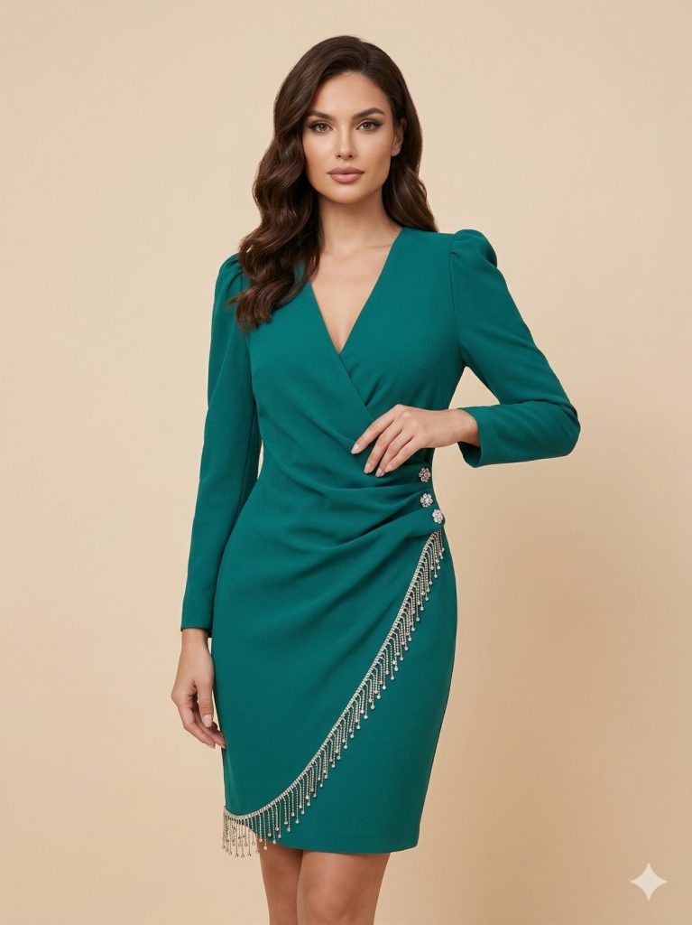 BEETHOVEN Aksesuar Detaylı Elbise 82990047 - YEŞİL