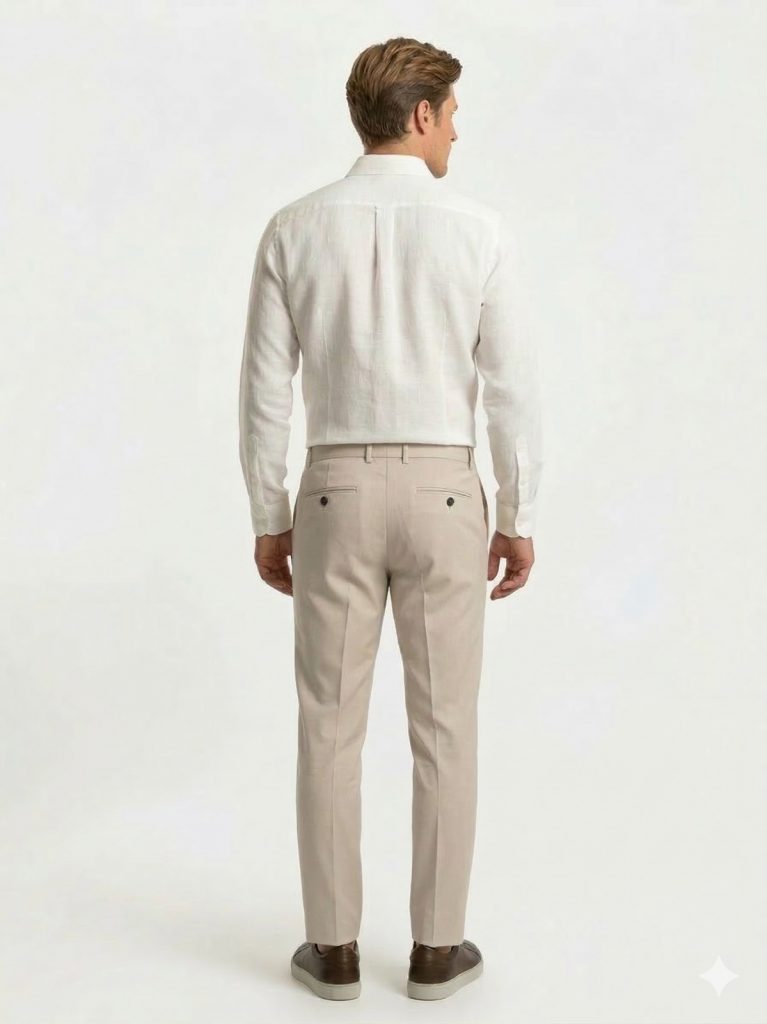 CASABA Beli Lastikli Bağcıklı Erkek Pantolon 9362