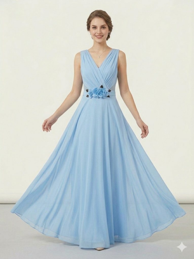 ODRELLA Çiçek Detaylı Abiye 4730