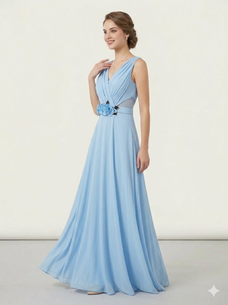 ODRELLA Çiçek Detaylı Abiye 4730