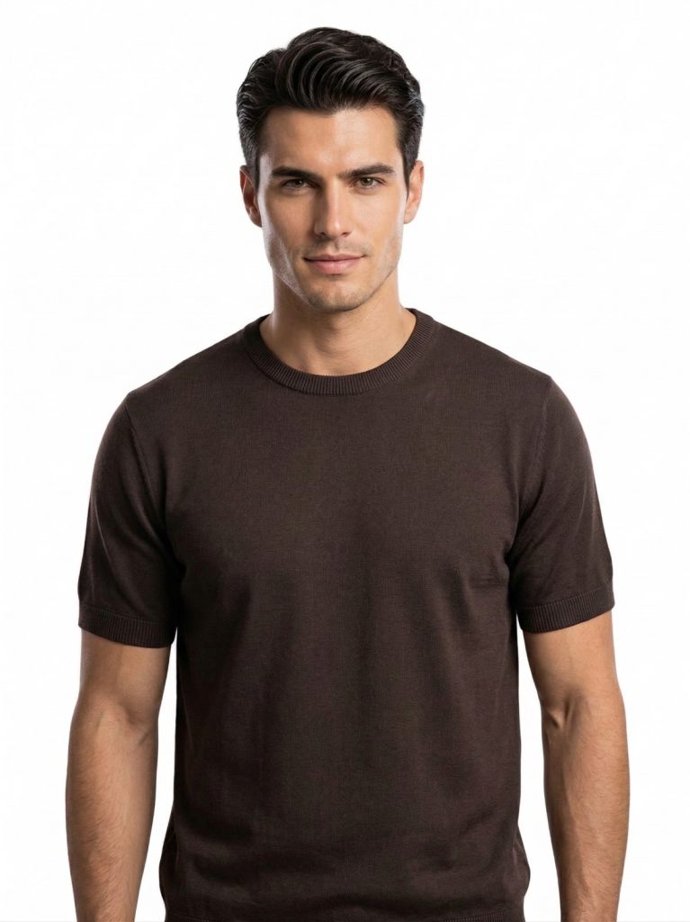 DİOR Bisiklet Yaka Triko Tişört  2615000 - kahve