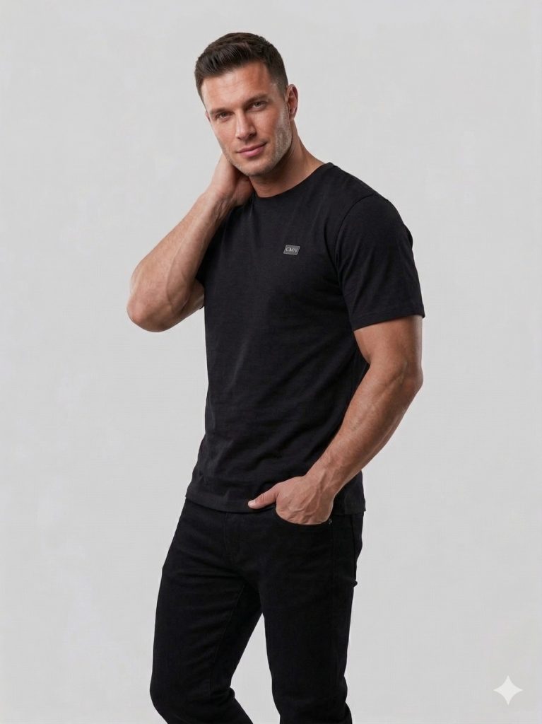 DİOR  Bisiklet Yaka T-shırt  2617000 - Siyah