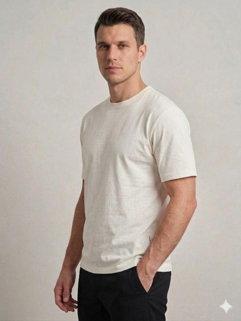 DİOR Bisiklet yaka T-shirt  2617300 - EKRU