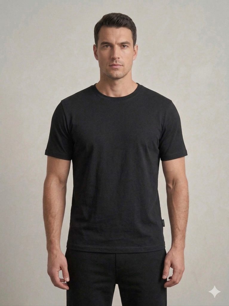 DİOR Bisiklet yaka T-shirt  2617300 - Siyah