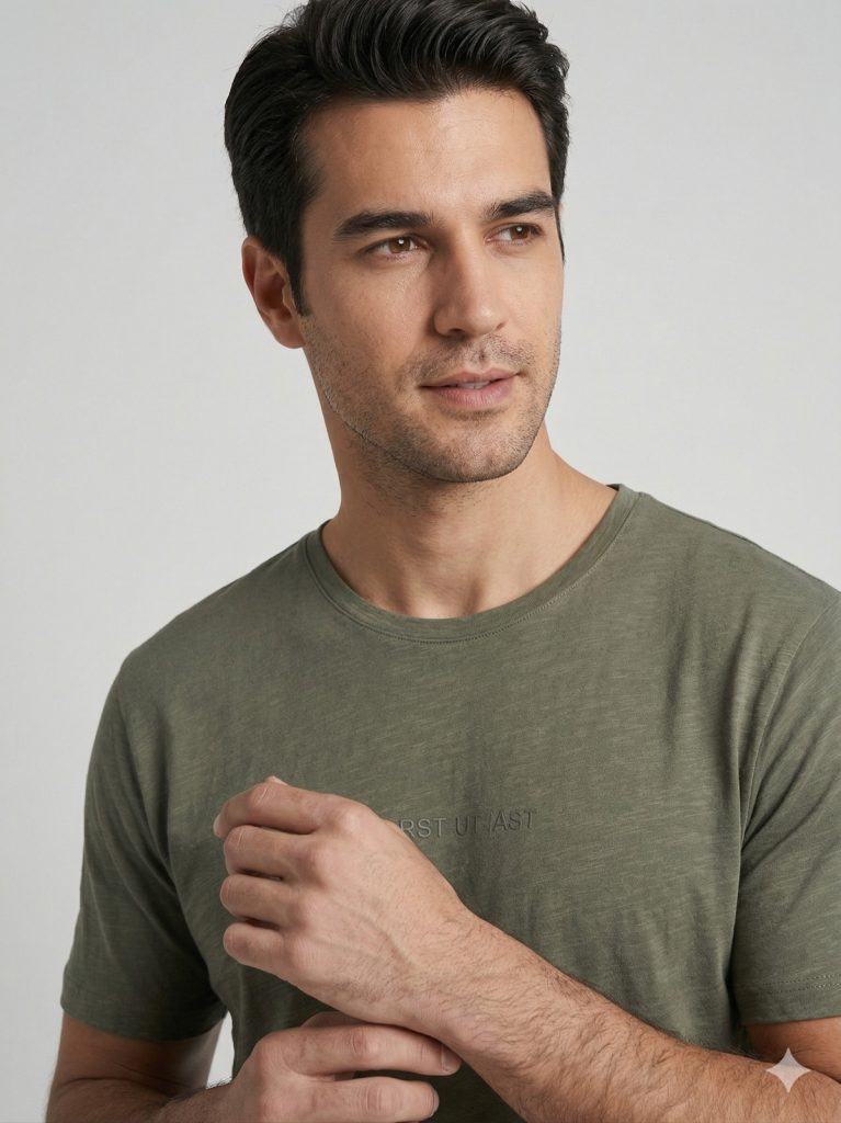 DİOR Bisiklet Yaka T-shirt  2617308 - HAKİ