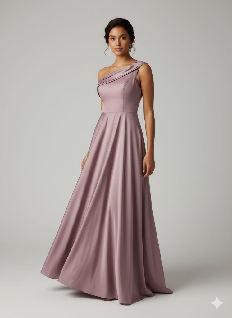 DORİDORCA Tek Omuz Abiye 6134