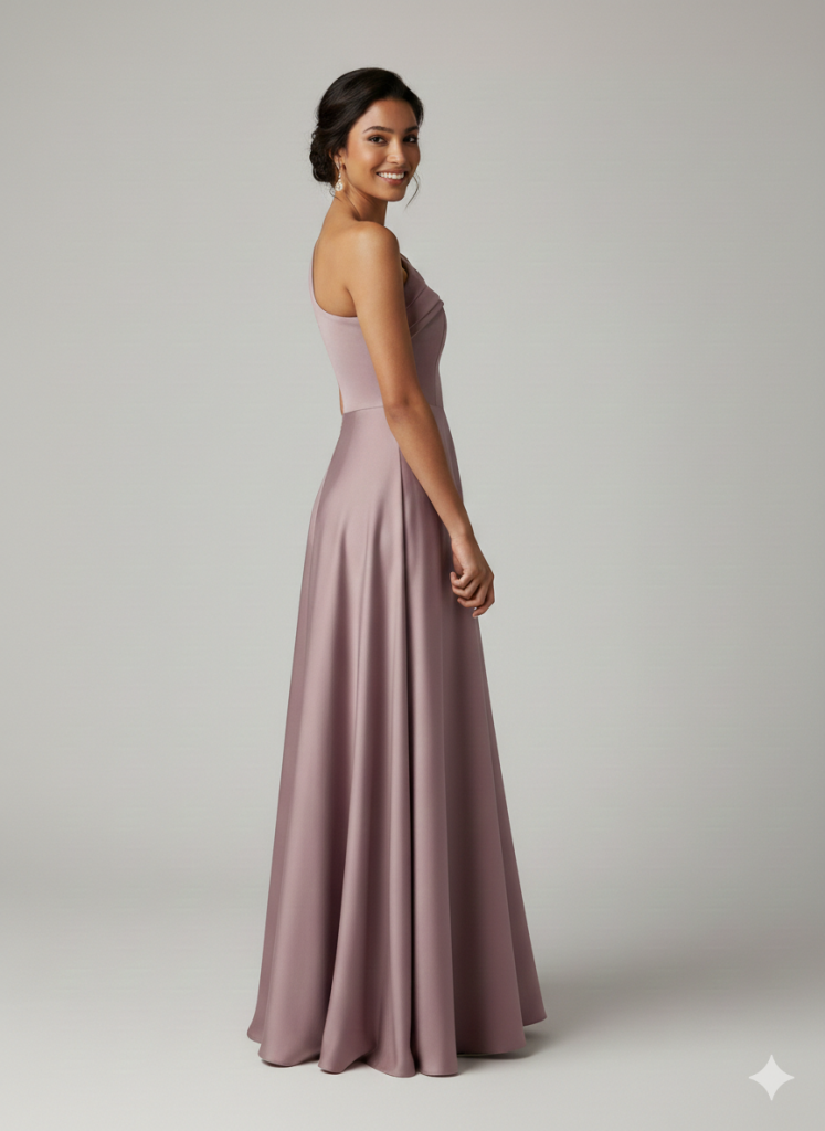 DORİDORCA Tek Omuz Abiye 6134