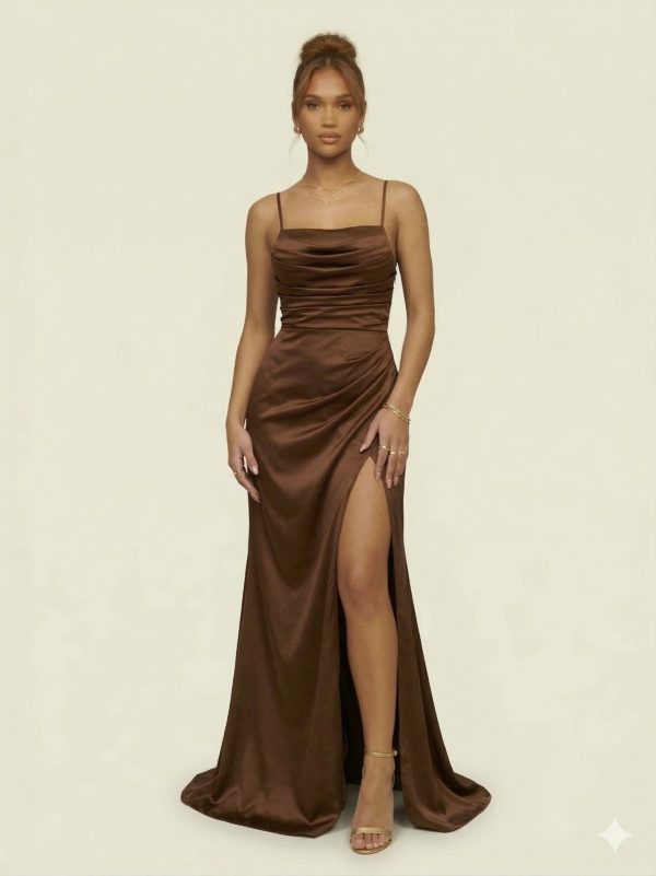 DORİDORCA Yırtmaç Detaylı Elbise ELBİSE 7051