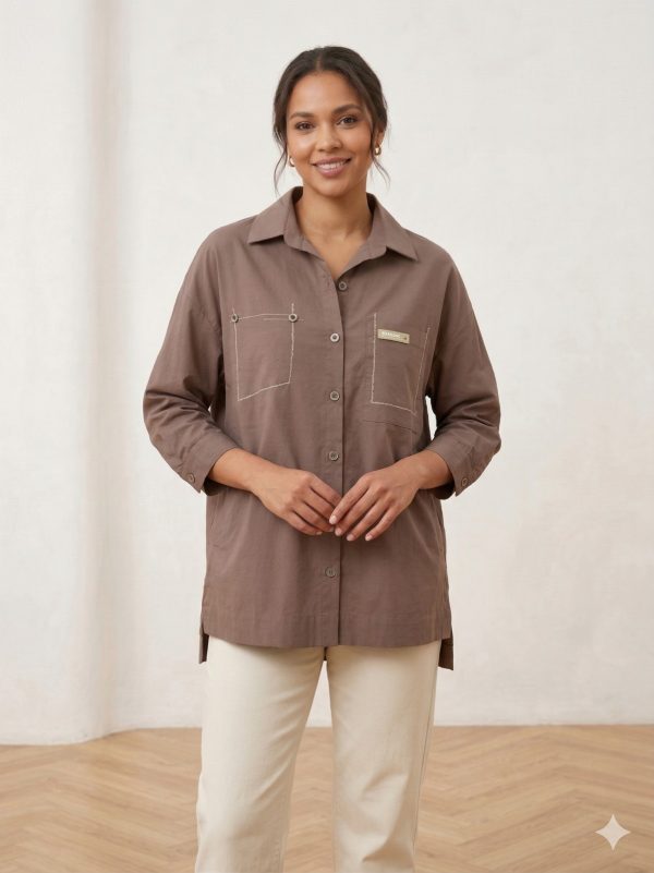 DOSSO DOSSİ ARAS Cep Detaylı  Gömlek 13702