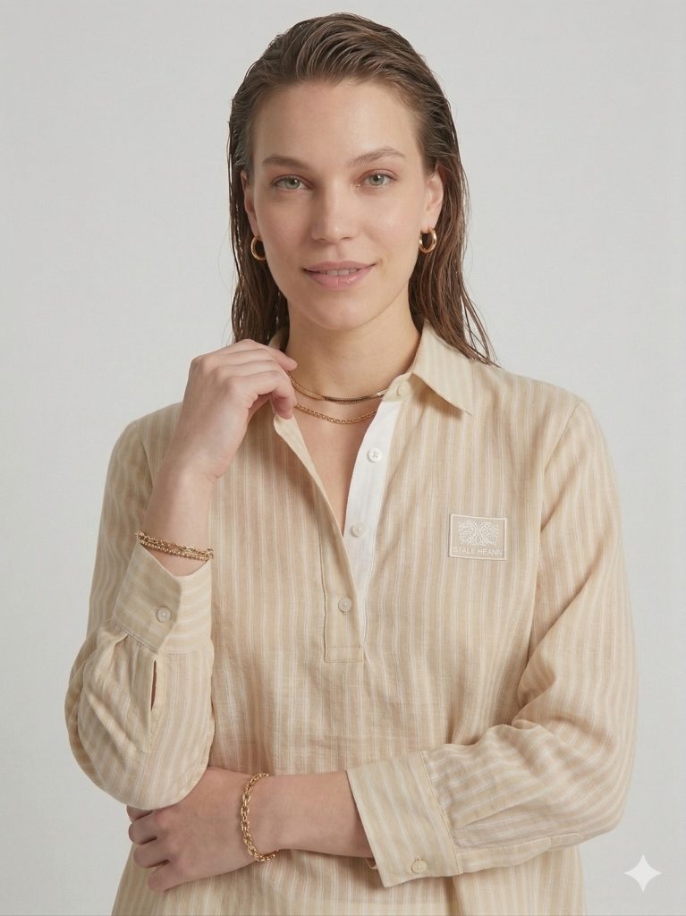 DOSSO DOSSİ SEUL Belden Bağlamalı GÖMLEK 1165 - SARI