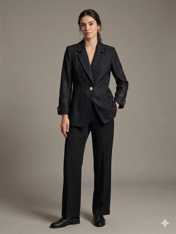 EKOL Aksesuar Detaylı Ceket 1580