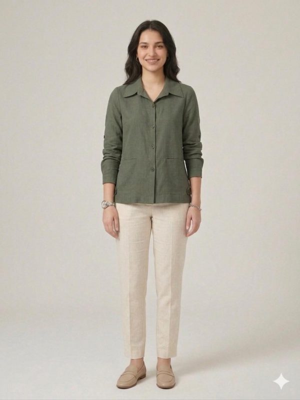 EKOL Cep Detaylı Gömlek 7102