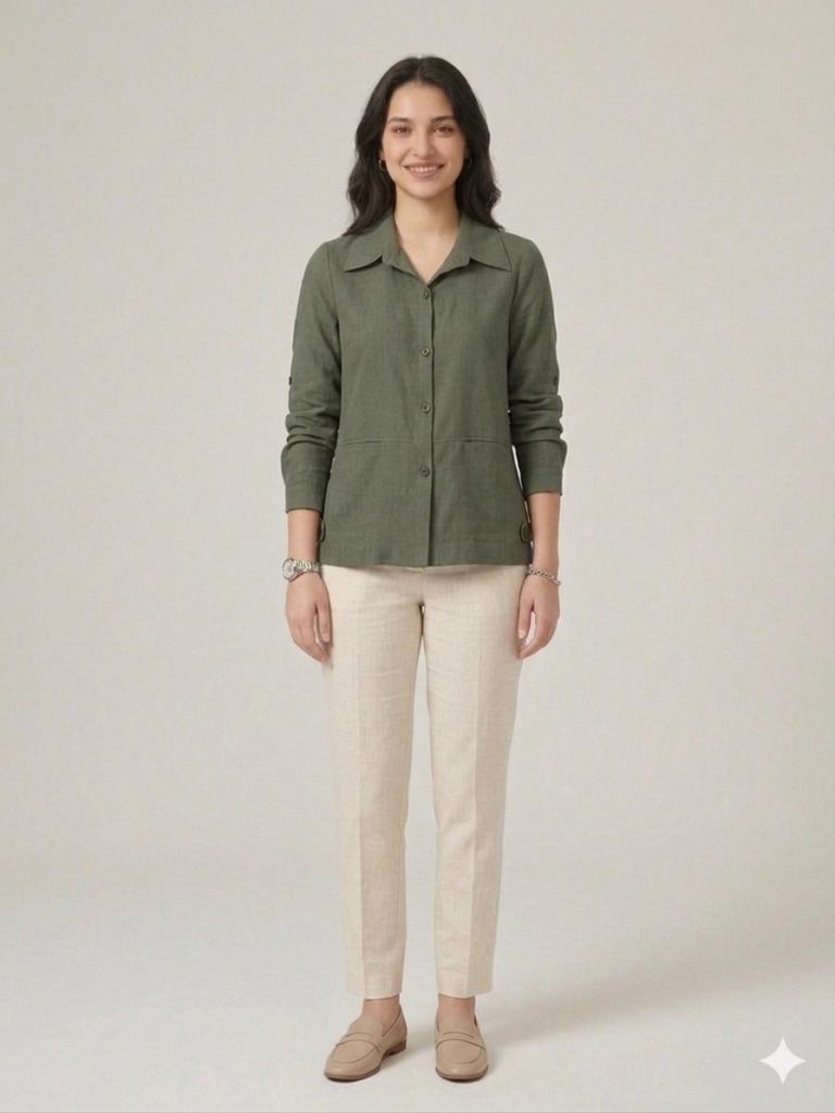 EKOL Cep Detaylı Gömlek 7102