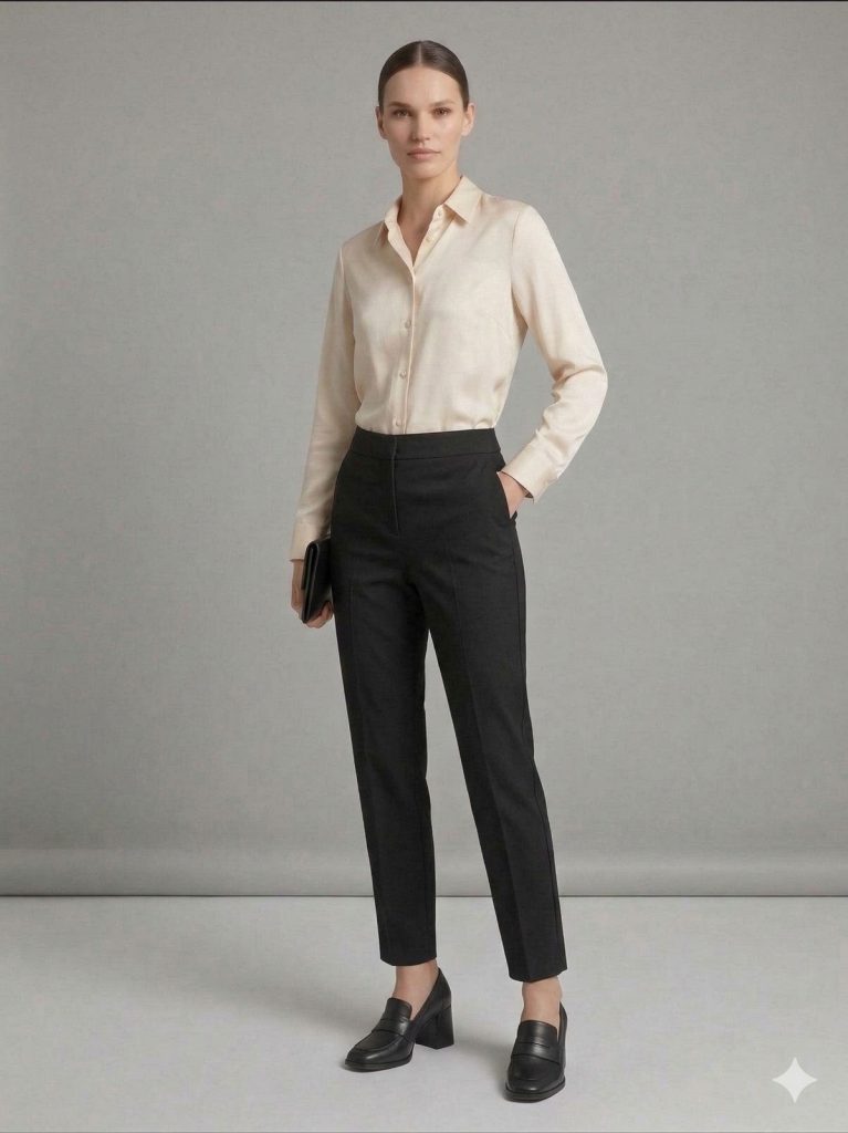 EKOL Düz Kesim Pantolon 1104 - Siyah