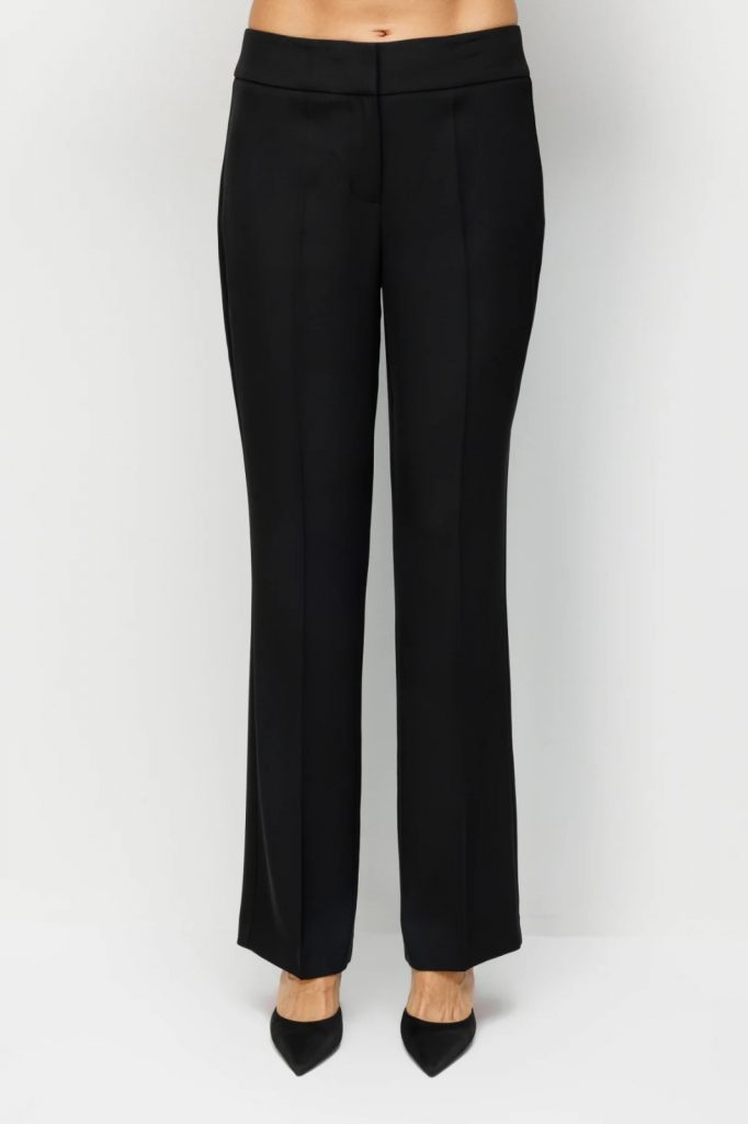 EKOL Bol Paça Krep Kumaş Pantolon 1136 - Siyah