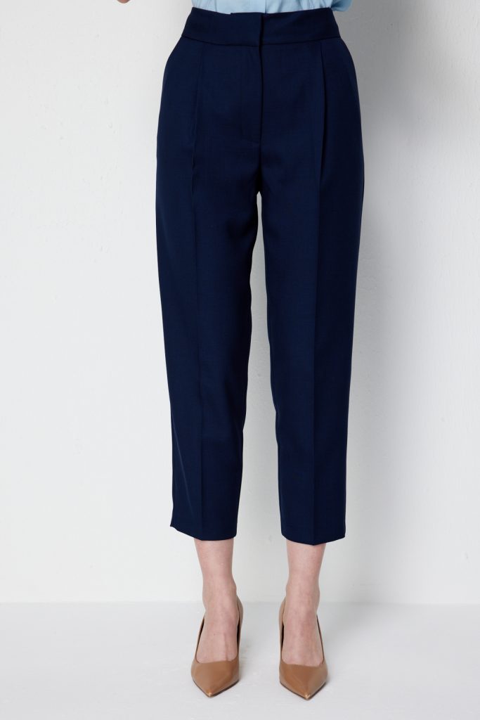 EKOL Yan Cepli Dar Paça Pantolon 1192 - Lacivert