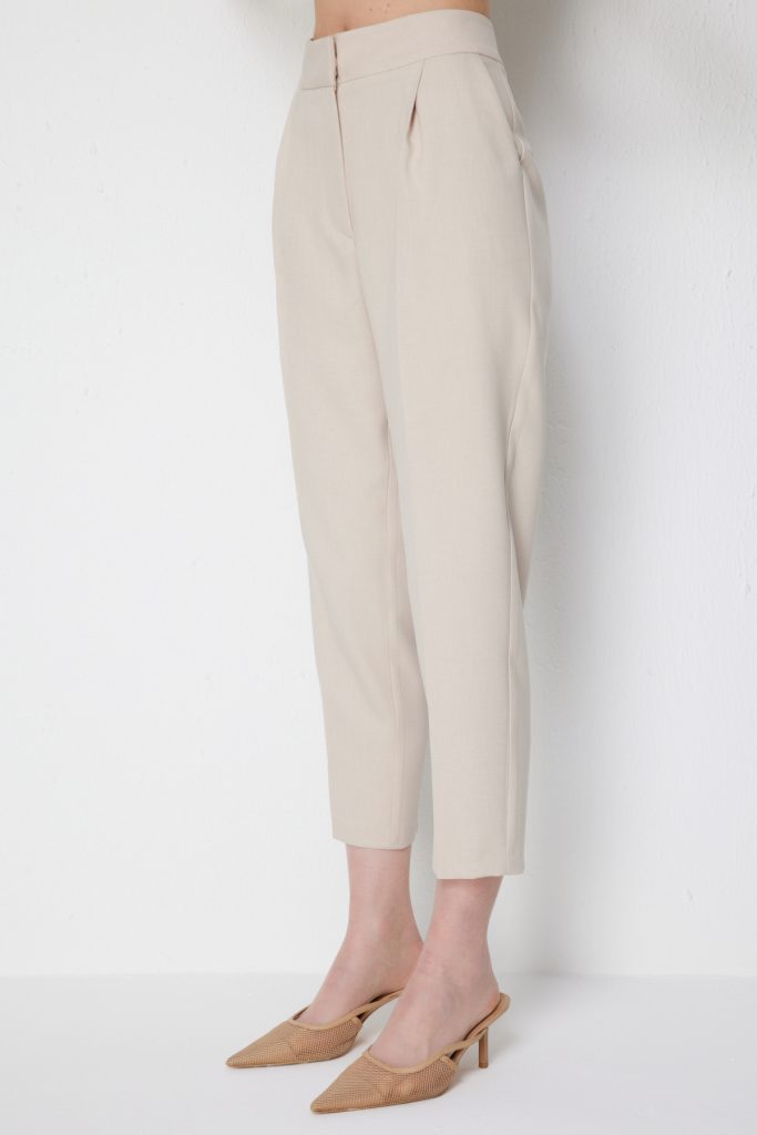 EKOL Yan Cepli Dar Paça Pantolon 1192 - KUM