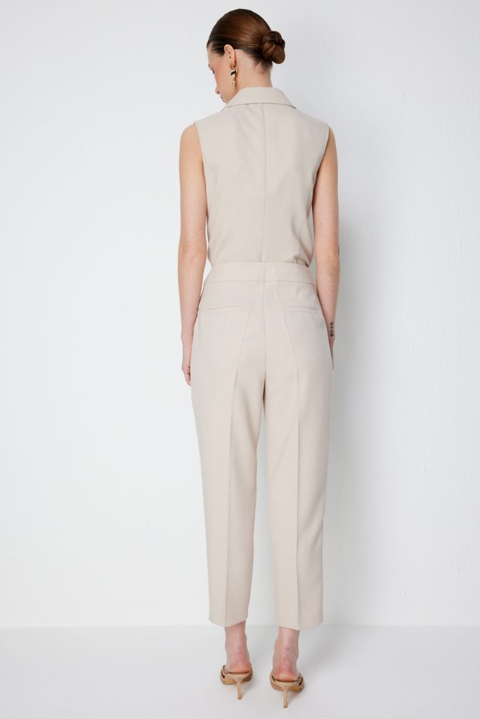 EKOL Yan Cepli Dar Paça Pantolon 1192 - KUM