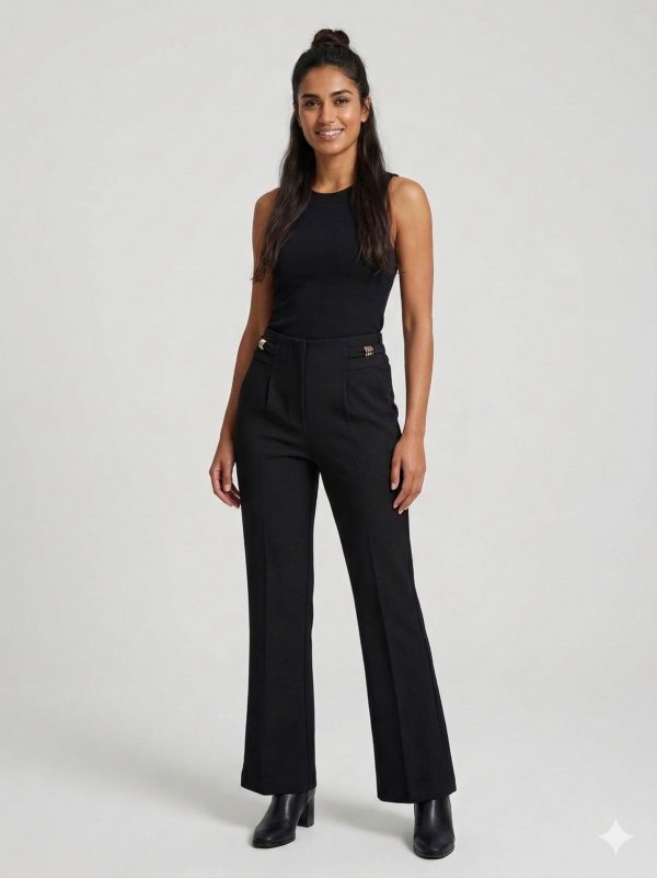 EKOL Aksesuar Detaylı Pantolon 4042