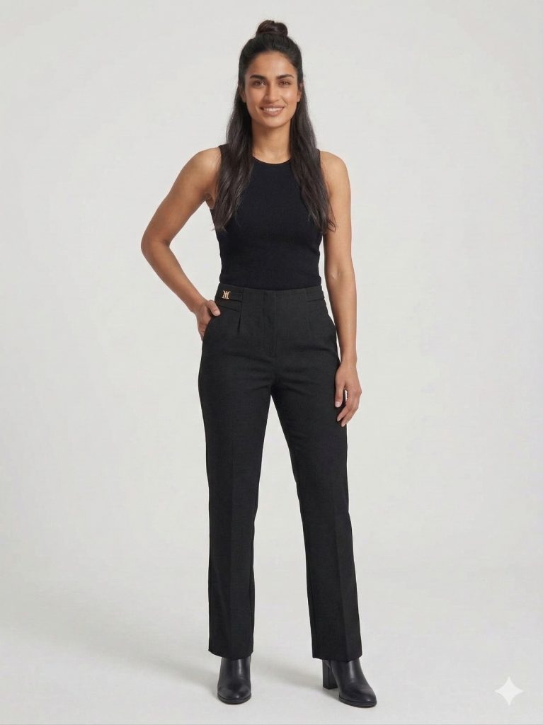 EKOL Aksesuar Detaylı Pantolon 4042 - Siyah