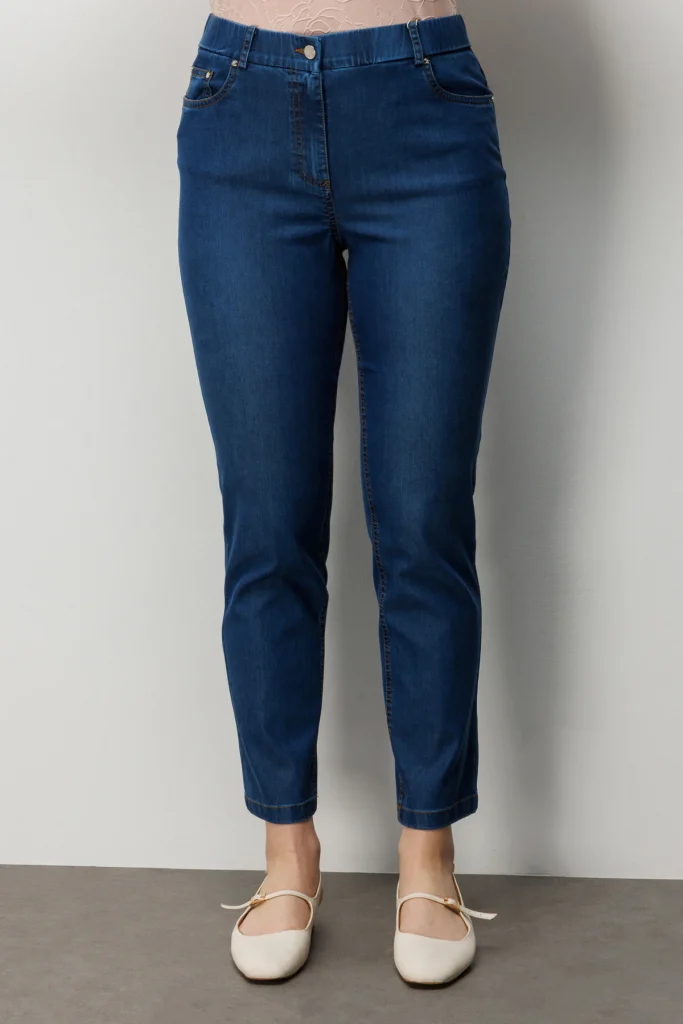 EKOL Beş Cep Dar Paça Pantolon  4086 - İNDİGO