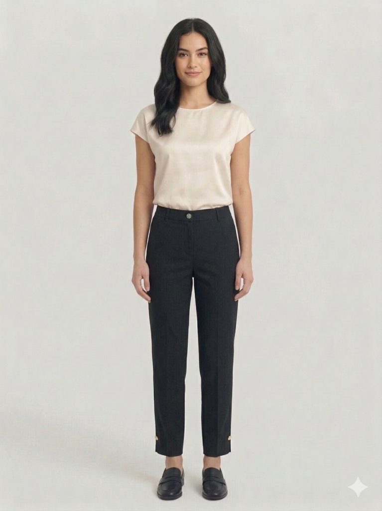 EKOL Düz Kesim Pantolon 4108 - Siyah