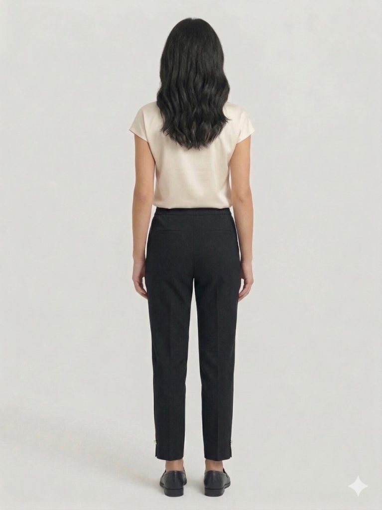 EKOL Düz Kesim Pantolon 4108 - Siyah