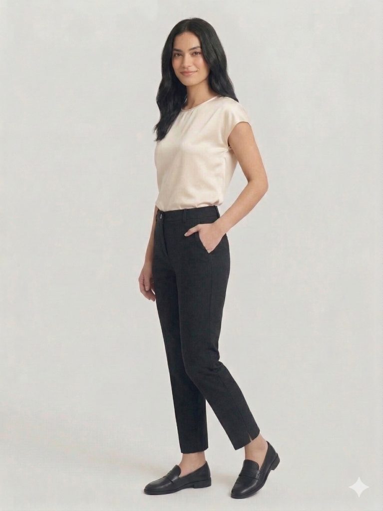 EKOL Düz Kesim Pantolon 4108 - Siyah