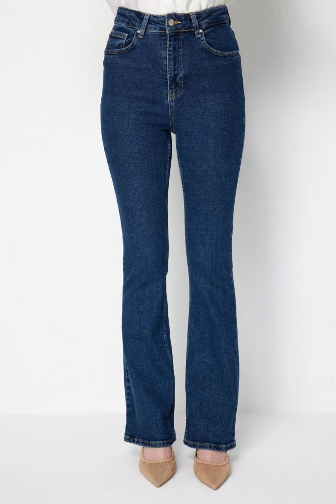 EKOL İspanyol Paça Beş Cep Kot Pantolon 4150 - İNDİGO