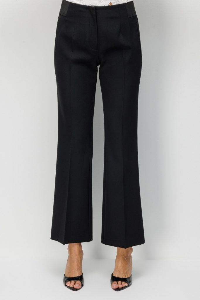 EKOL İspanyol Paça Lastikli Pantolon 4162 - Siyah