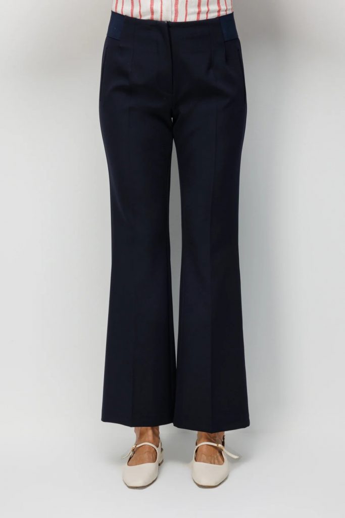 EKOL İspanyol Paça Lastikli Pantolon 4162 - Lacivert