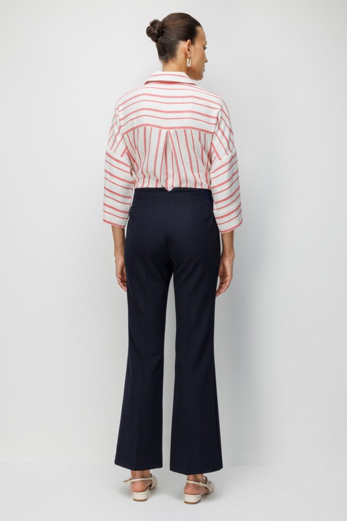 EKOL İspanyol Paça Lastikli Pantolon 4162 - Lacivert