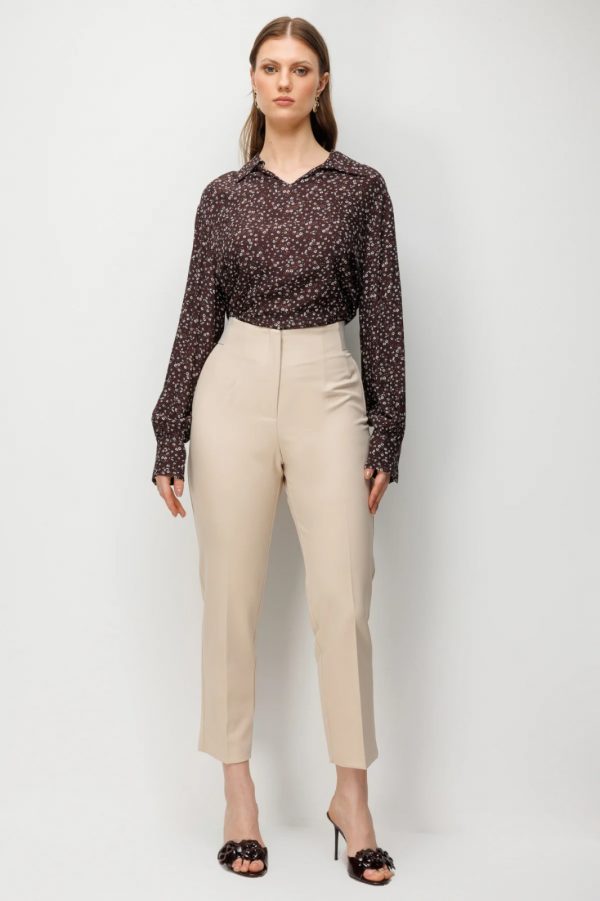 EKOL Beli Kalın Lastikli Dar Paça Pantolon 4168