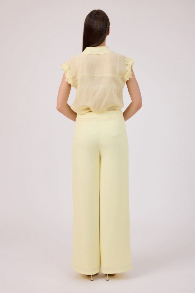 FEVER Kup Dikişli Pantolon 12005 - SARI