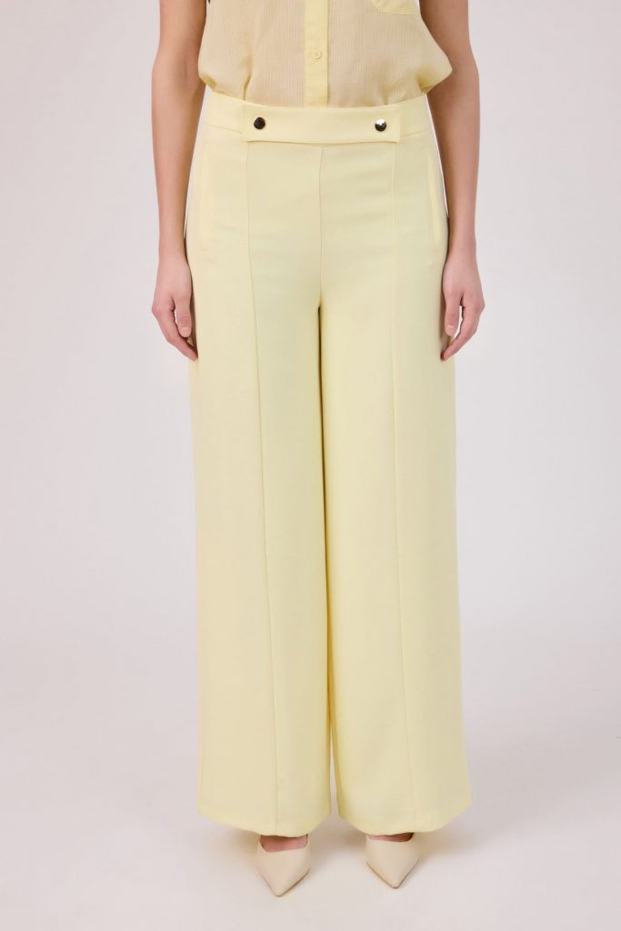 FEVER Kup Dikişli Pantolon 12005 - SARI