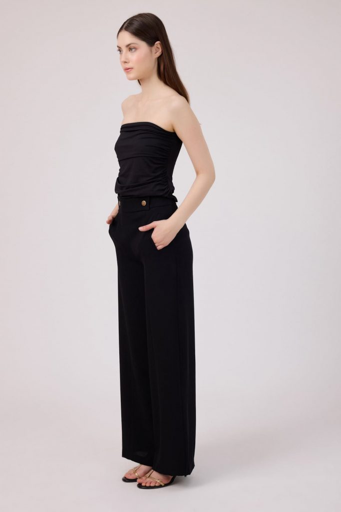 FEVER Kup Dikişli Pantolon 12005 - Siyah