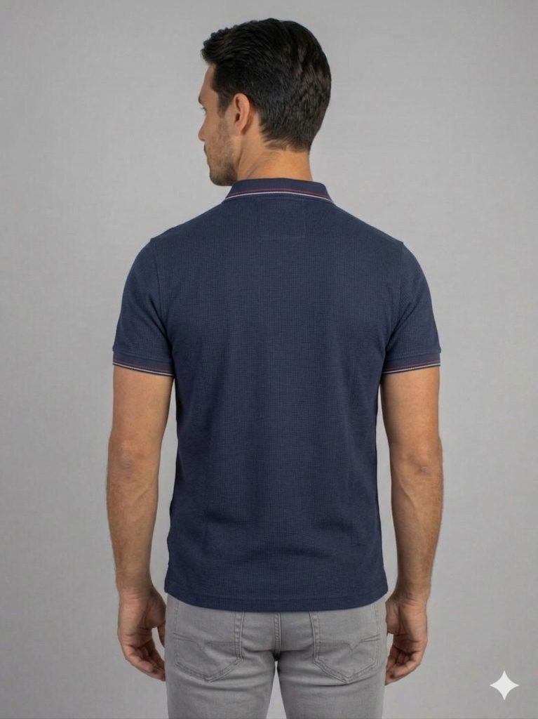 FORMENTİ Fermuar Yaka T-Shirt 1601 - Lacivert