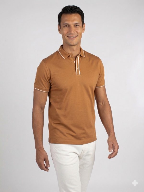 FORMENTİ TRegular Fit Yaka Detaylı Merserize  Polo Tişört 1604