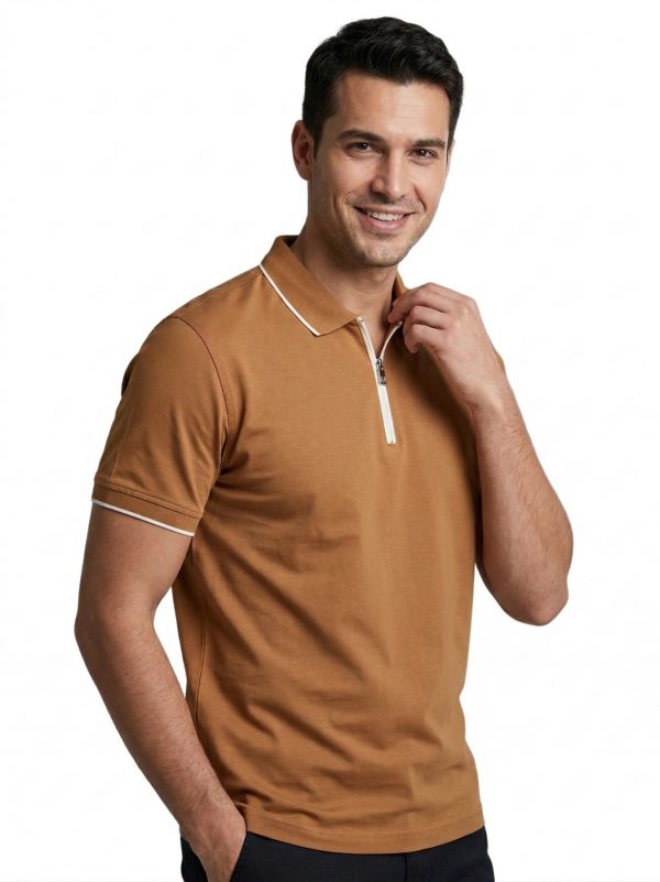 FORMENTİ Erkek Fermuar Yaka T-shirt 1614