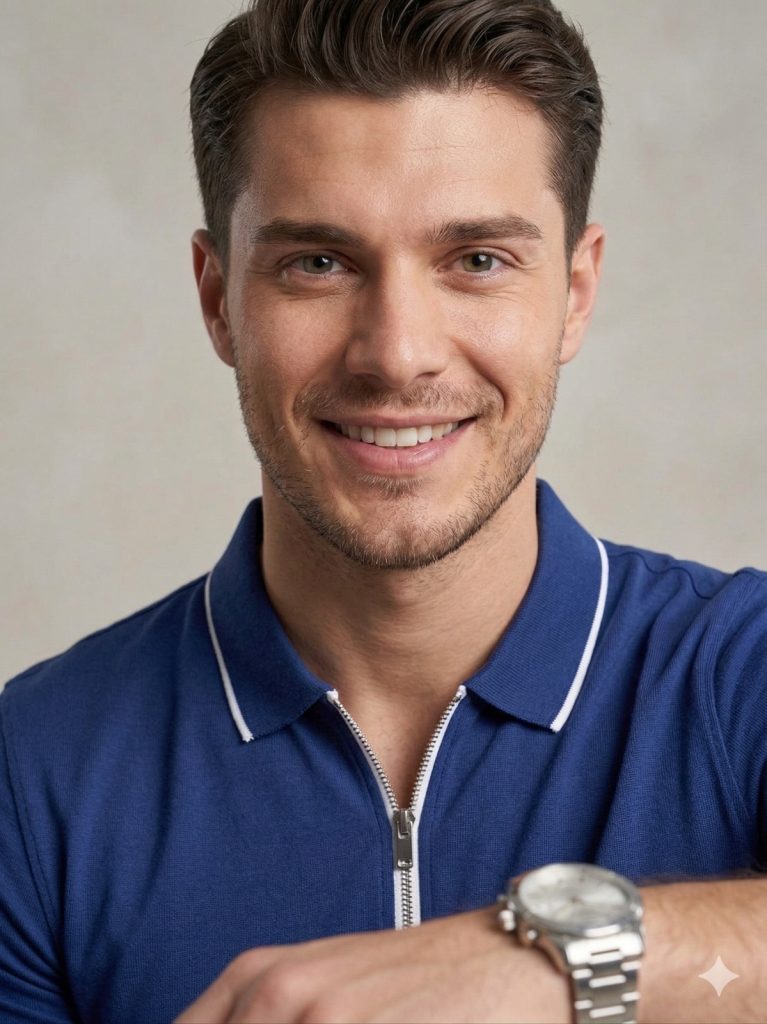 FORMENTİ Erkek Fermuar Yaka T-shirt 1614 - Lacivert