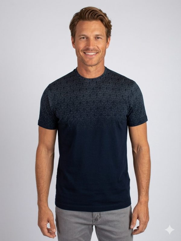 FORMENTİ Fit Desenli Merserize Tişört 1637