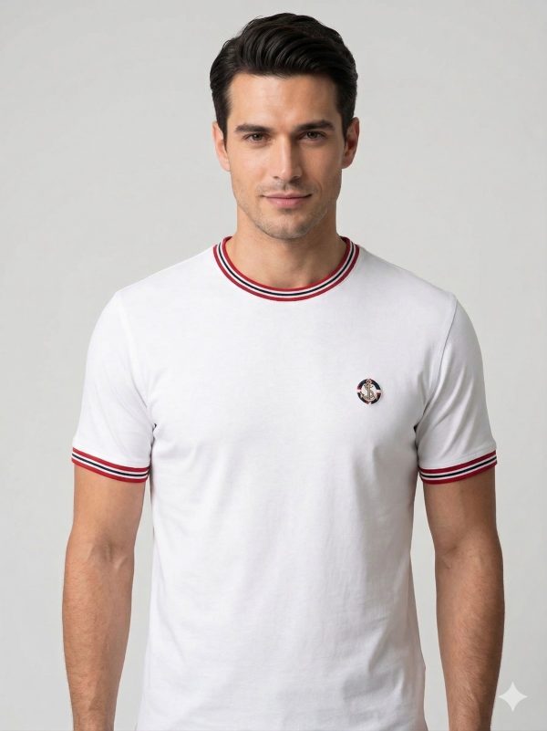 FORMENTİ Çizgi Detaylı Logolu Tişört  2329