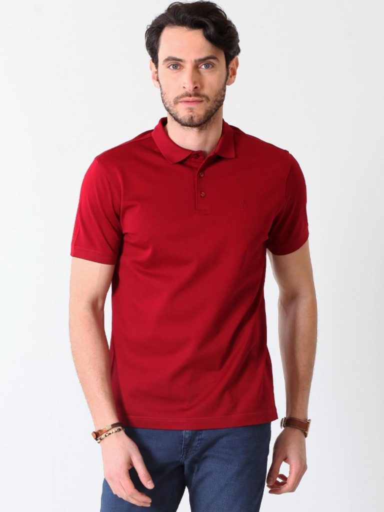 FORMENTİRegular Fit Merserize  Polo Yaka Tişört 6035 - Siyah