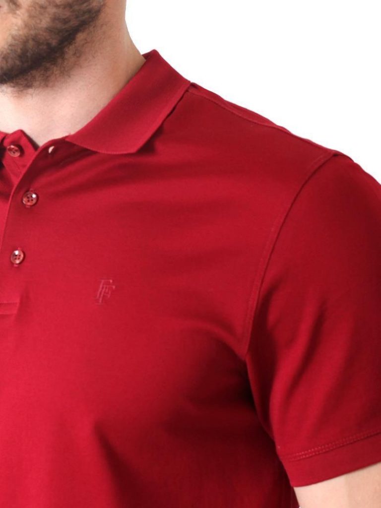 FORMENTİ Regular Fit Merserize  Polo Yaka Tişört 6035 - KIRMIZI