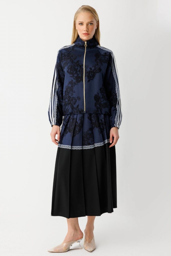 Ghisa Dantel Detaylı 2"li Takım  3248 - Lacivert