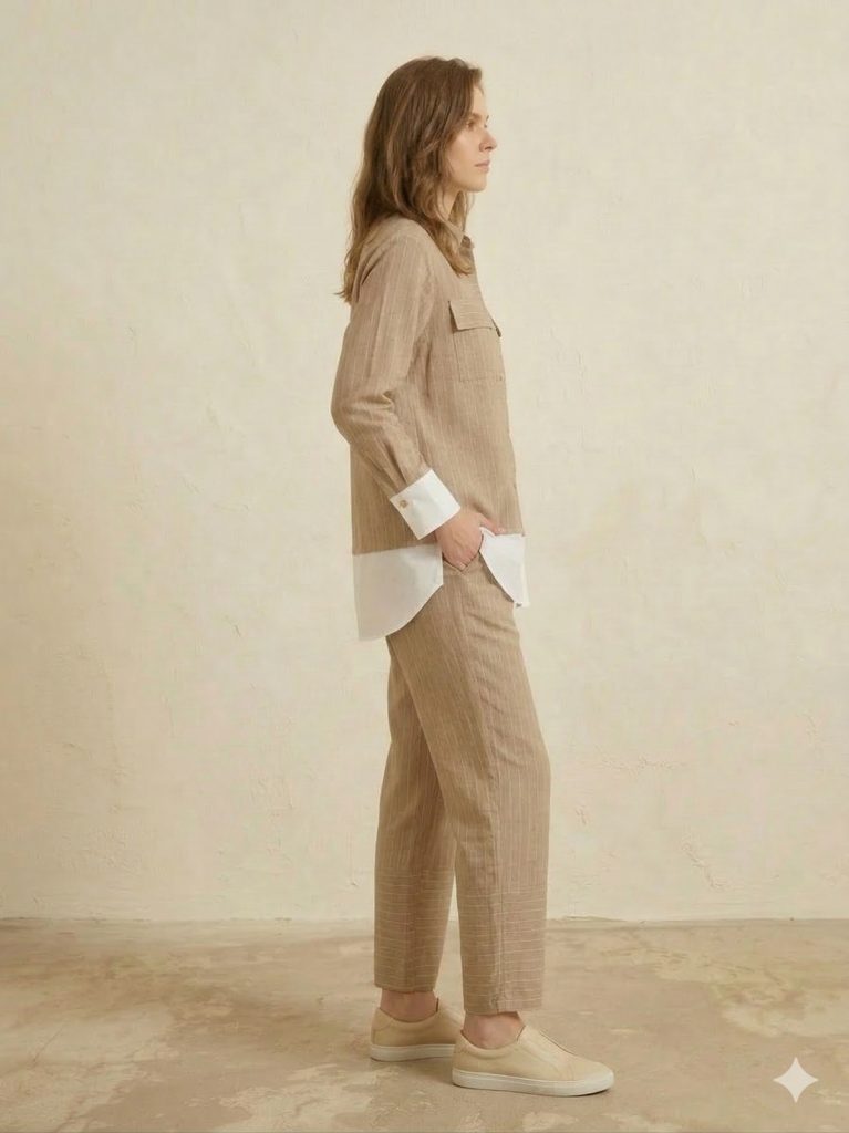 GHİSA Cep Detaylı 2'Lİ Takım 9172 - BEJ